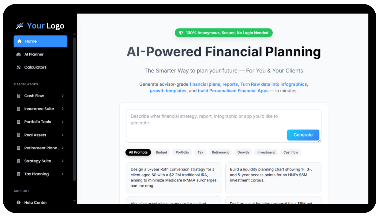 AI Financial Planner Dashboard